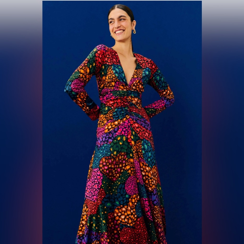 Farm Rio rainbow hearts dress
